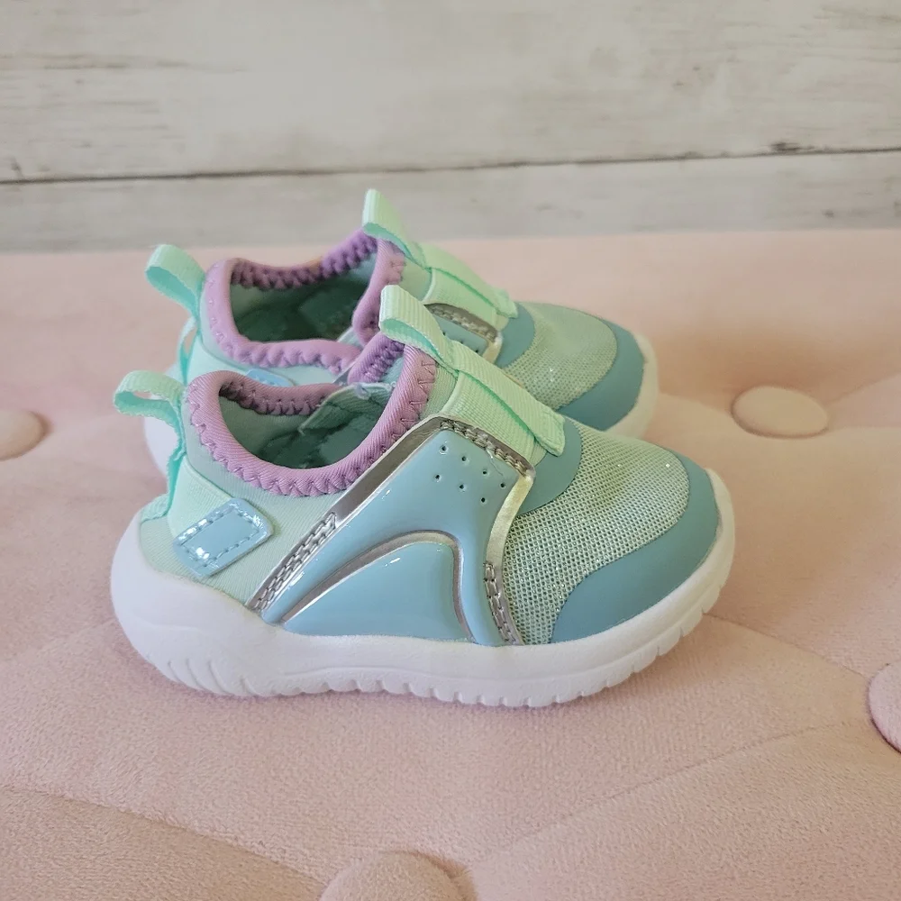 Athletic‎ Works Kids Mint and Lavender Sneakers